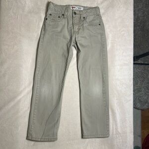 Boy’s Levi’s 514 Tan Jeans sz 8 Reg W24 L22